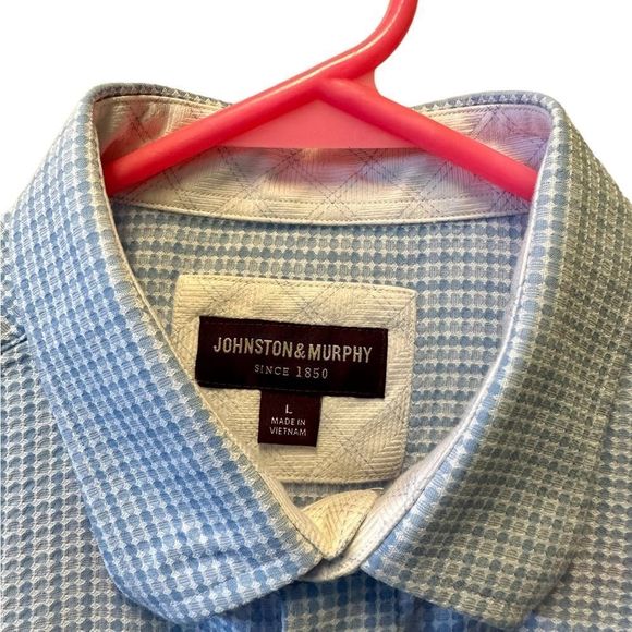JOHNSTON & Murphy, dress shirt , baby blue , large - Picture 2 of 3
